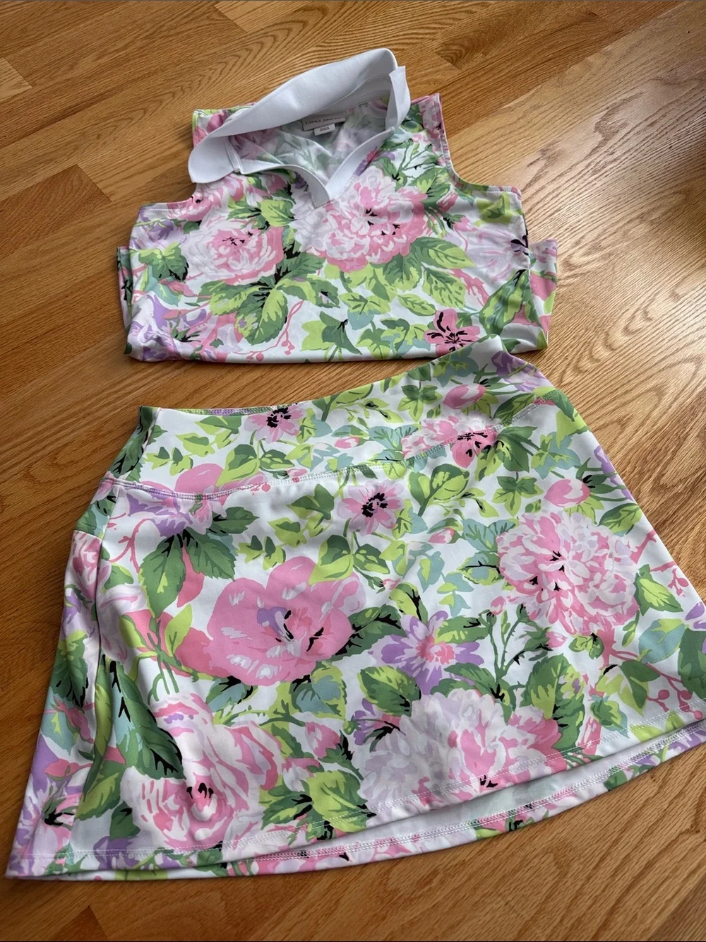 Floral Pink Collar shirt